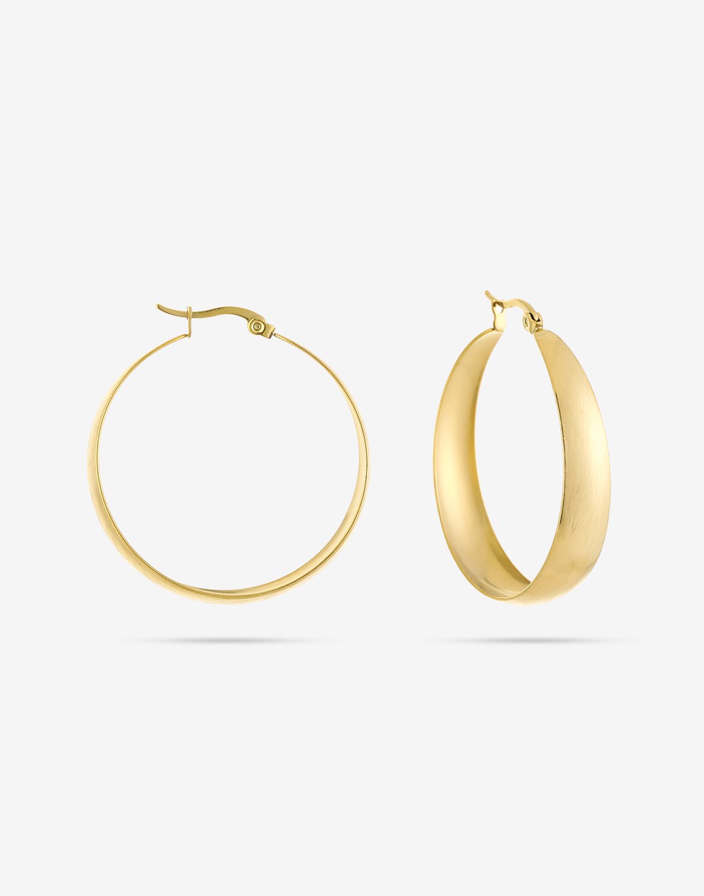 vintage hoops mat goudkleurig