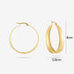 vintage hoops mat goudkleurig