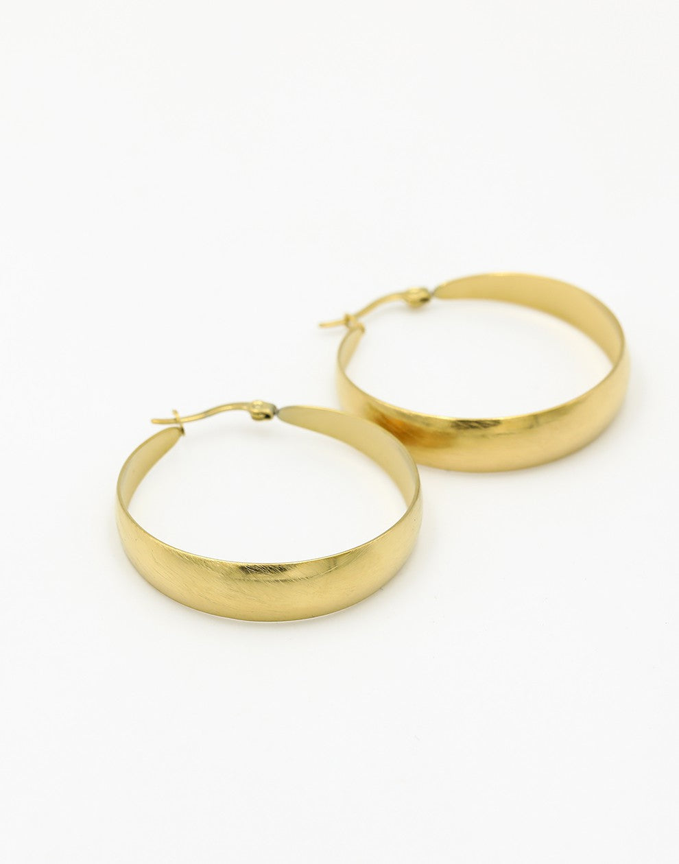 vintage hoops mat goudkleurig