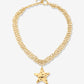 Ketting grote ster goudkleurig