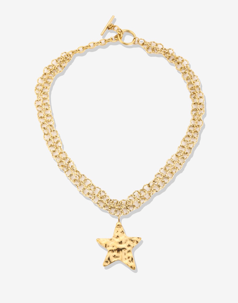 Ketting grote ster goudkleurig