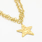 Ketting grote ster goudkleurig