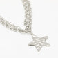 Ketting grote ster zilverkleurig
