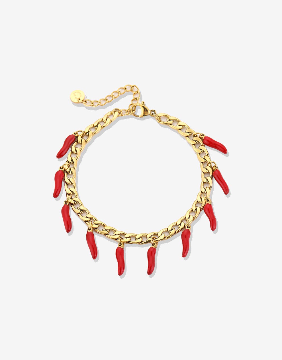 Schakelarmband rode pepers