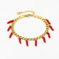 Schakelarmband rode pepers