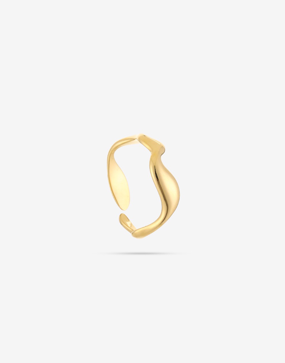 ring wikkel goudkleurig