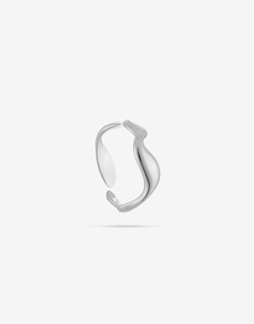 Ring wikkel zilverkleurig