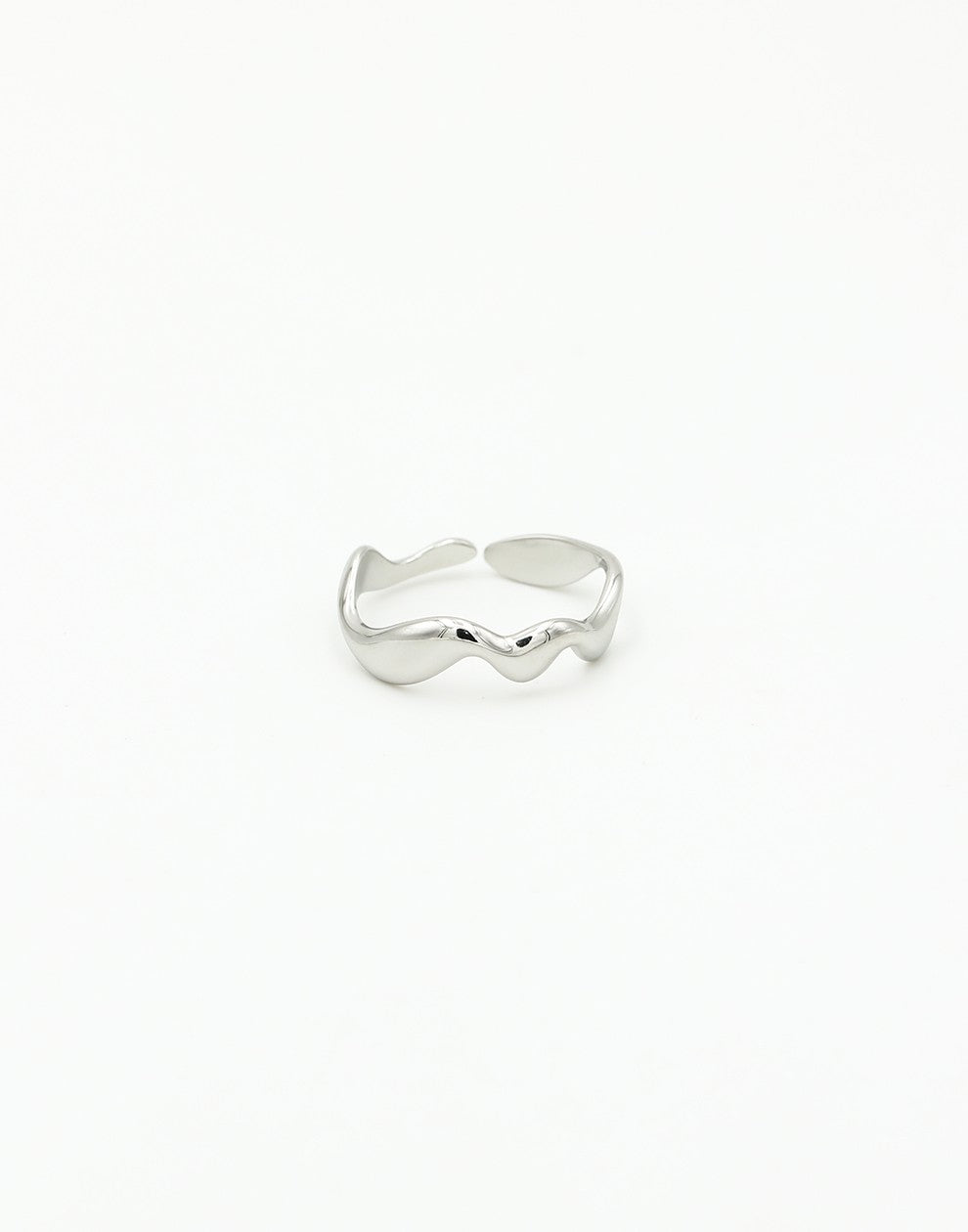 Ring wikkel zilverkleurig