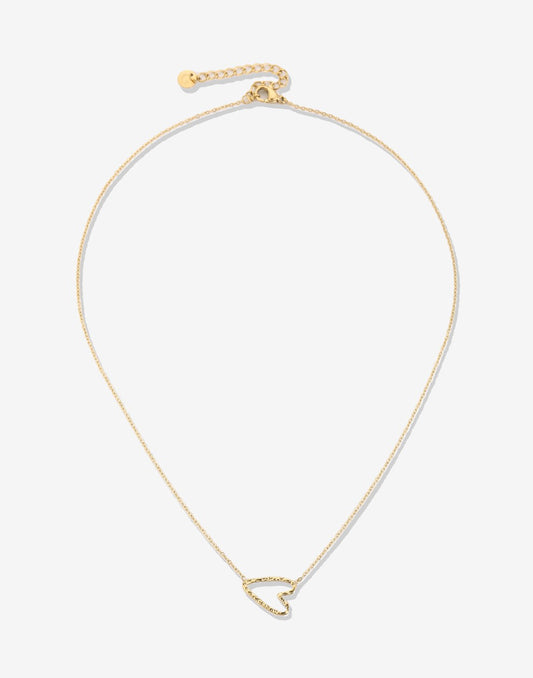 ketting vintage speels hartje goudkleurig