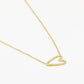 ketting vintage speels hartje goudkleurig
