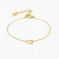 arrmband vintage speels hartje goudkleurig