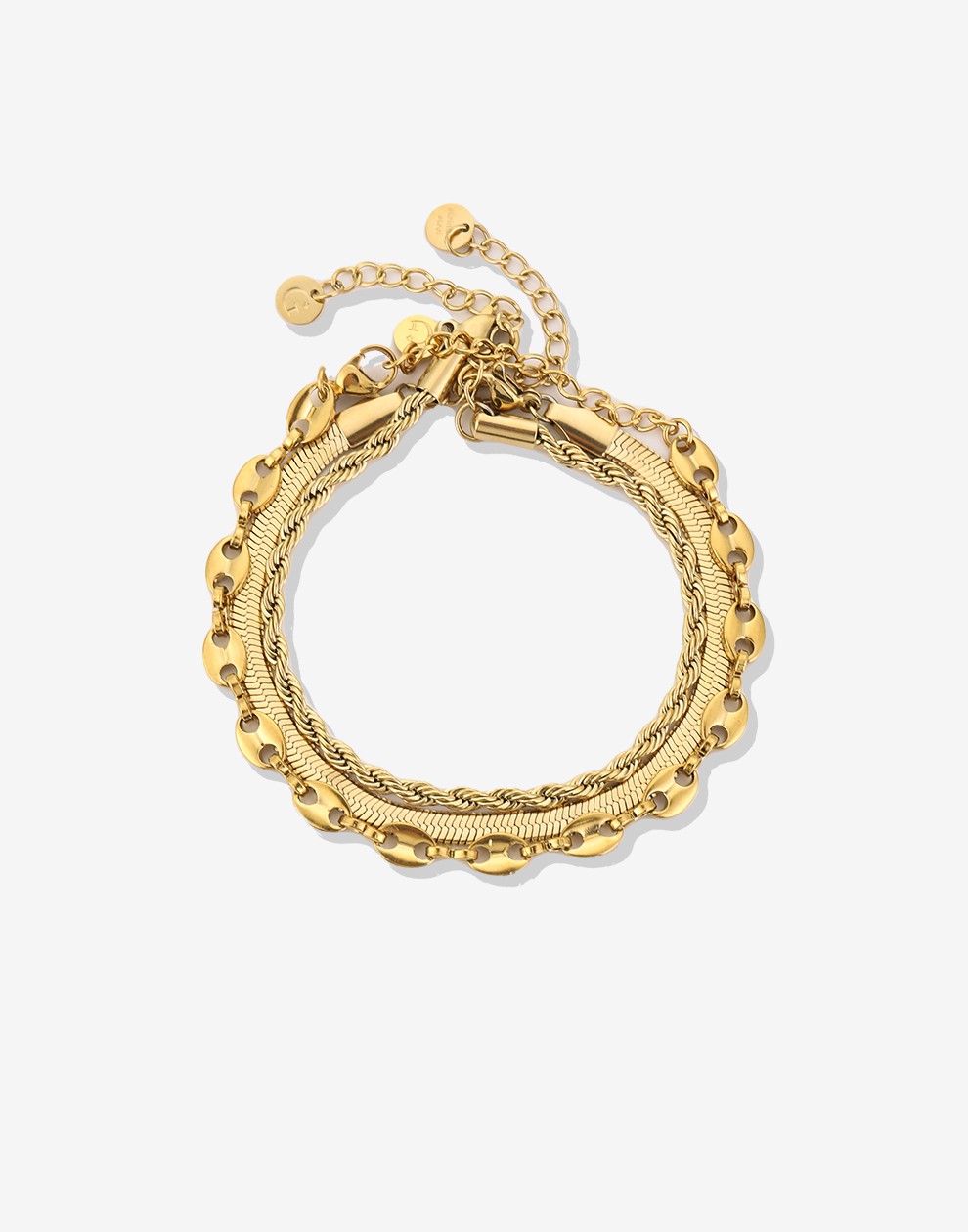 armbanden set goudkleurig