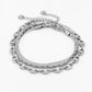 armbanden set zilverkleurig