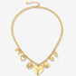 Bedelketting mix bedels goudkleurig