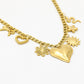 Bedelketting mix bedels goudkleurig