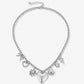 Bedelketting mix bedels zilverkleurig