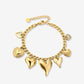 Bedelarmband love goudkleurig