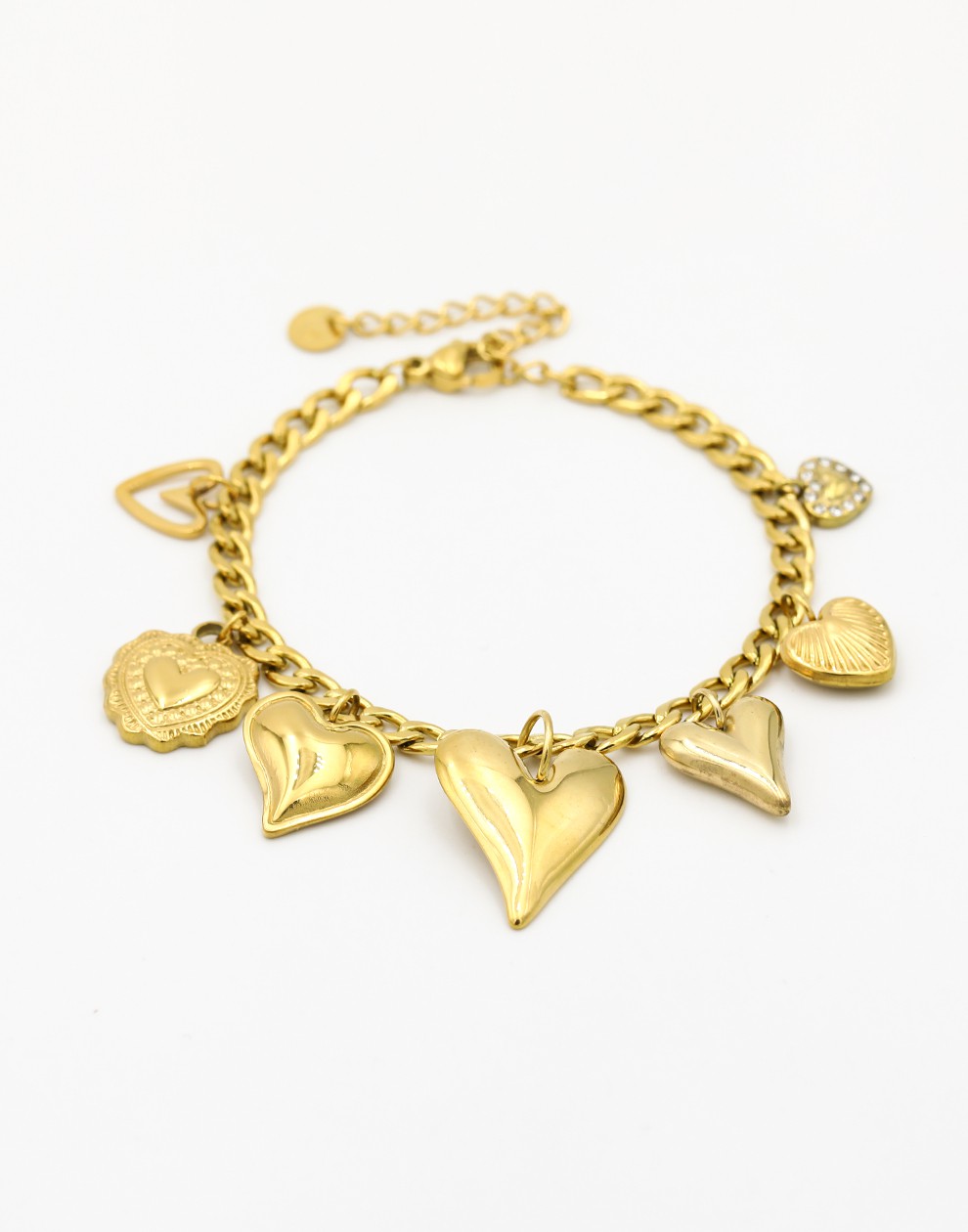 Bedelarmband love goudkleurig