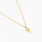 Ketting kruis goudkleurig