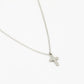 Ketting kruis zilverkleurig