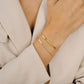 Armband Amsterdamse kruisjes goudkleurig