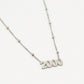 Ketting jaartal 2000 zilverkleurig