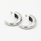 open grote hoops zilverkleurig