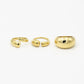 ringen set chunky gold