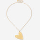 ketting schuin speels hart goudkleurig