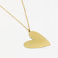 ketting schuin speels hart goudkleurig