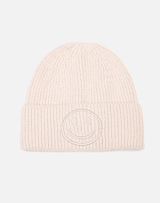 Smiley muts beige