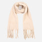 Sjaal met slierten beige