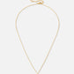 ketting steen hartjes vorm goudkleurig