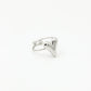 ring vintage hart zilverkleurig