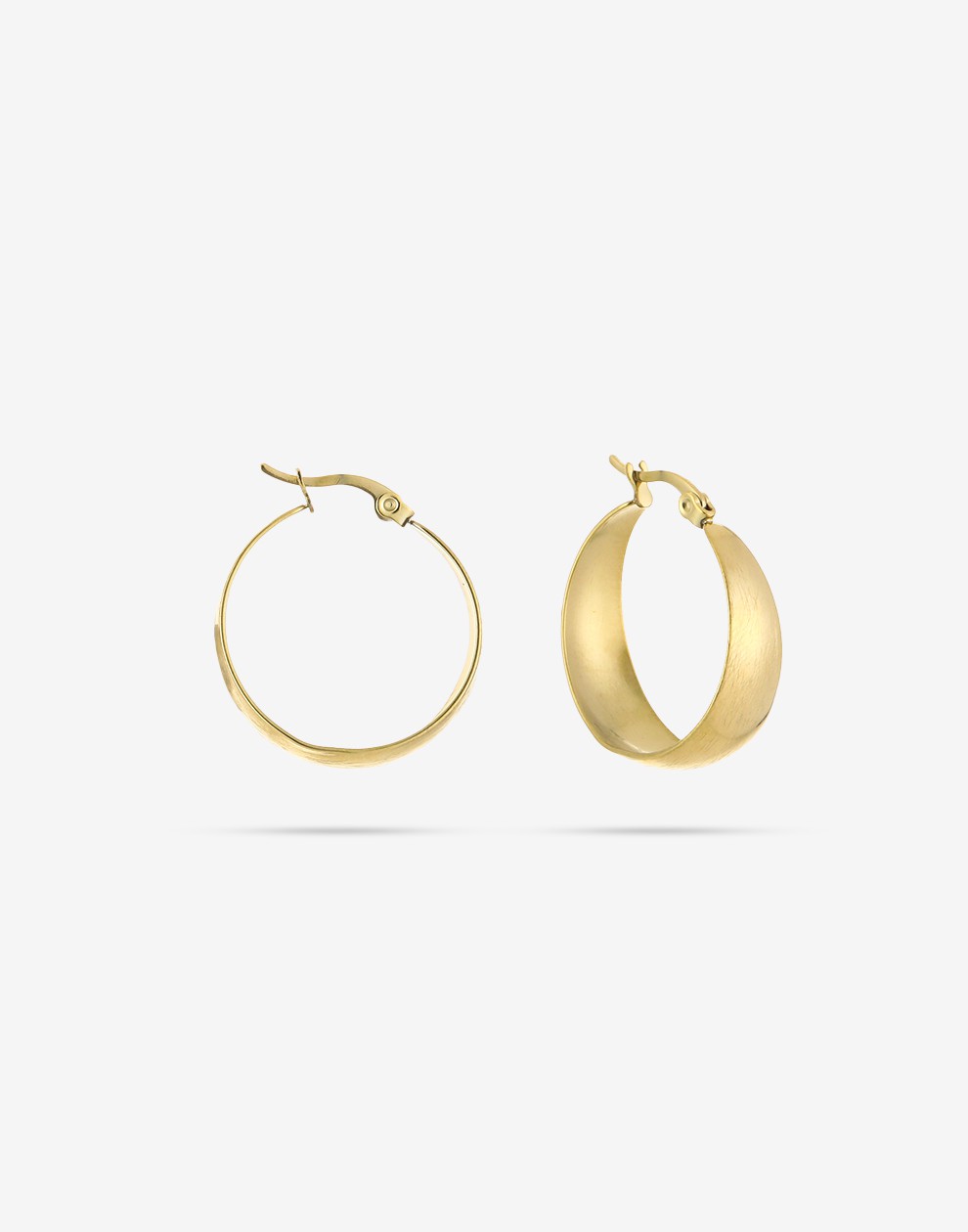 thick hoop klein mat goudkleurig