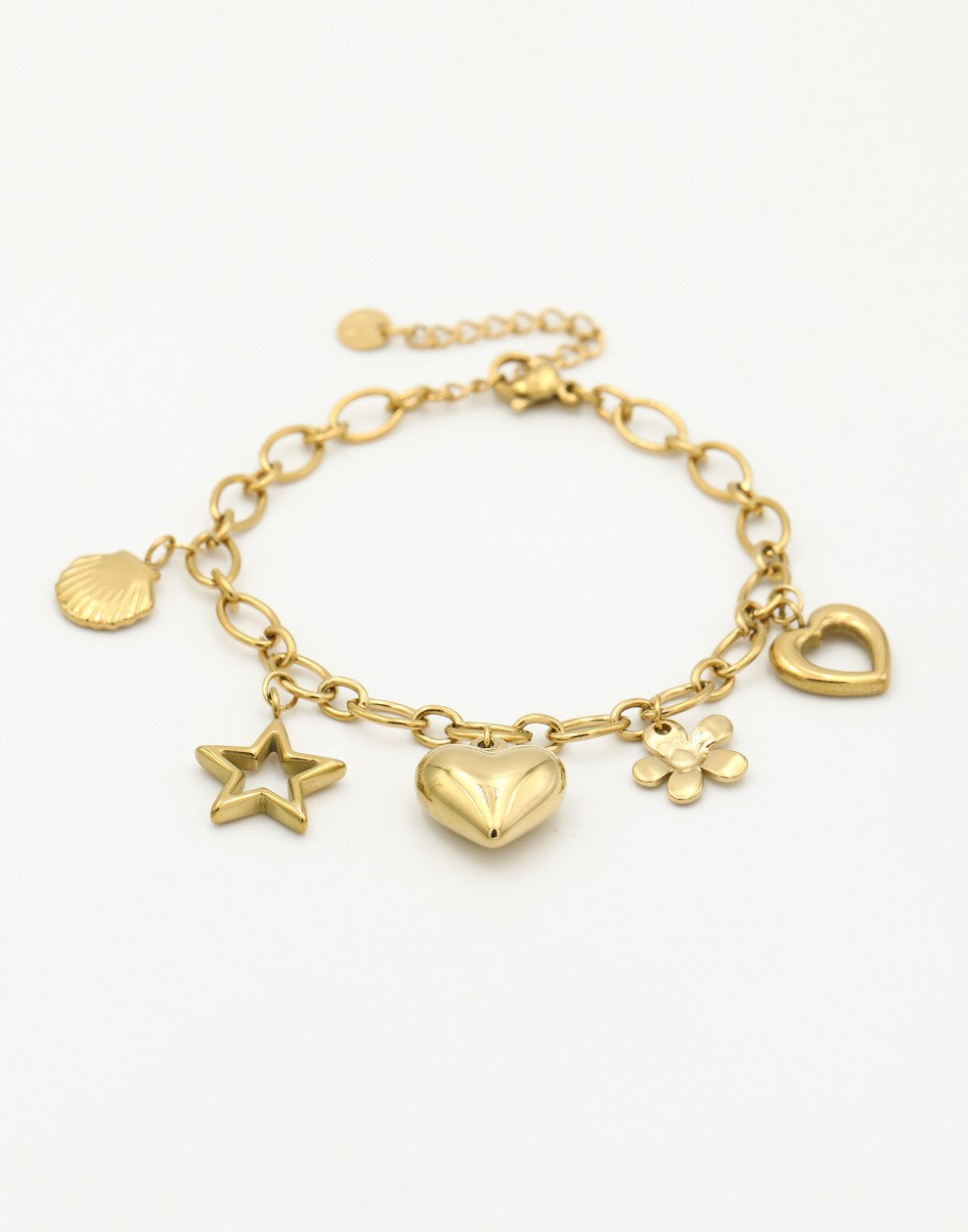 bedelarmband star love gold