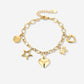 bedelarmband star love gold