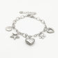 bedelarmband star love zilverkleurig