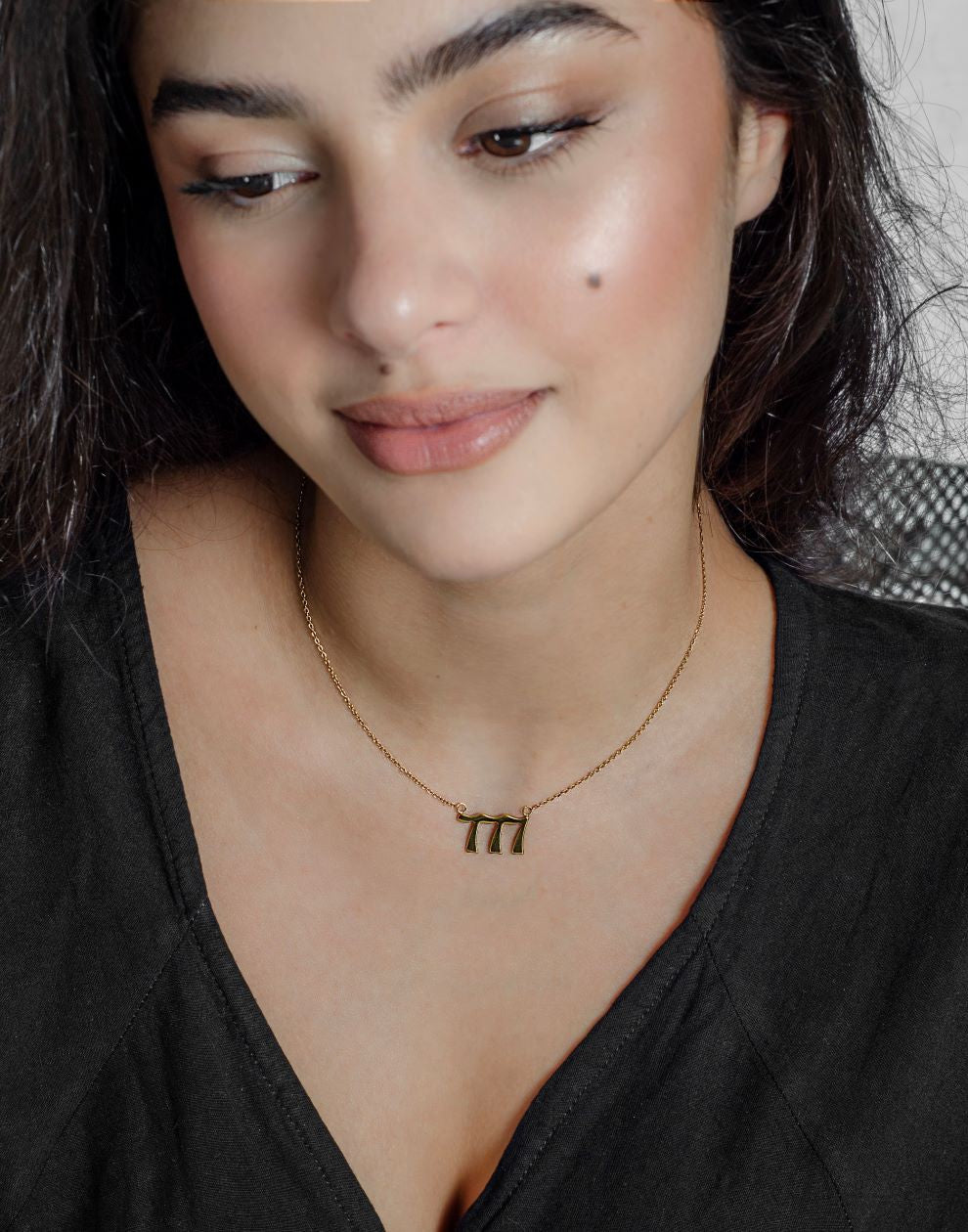 Ketting 777 goudkleurig