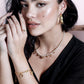 parelketting met vintage hartjes bedels
