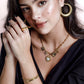 bedelketting vintage love charms goudkleurig