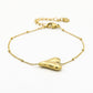 armband vintage hart goudkleurig