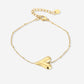 armband vintage hart goudkleurig
