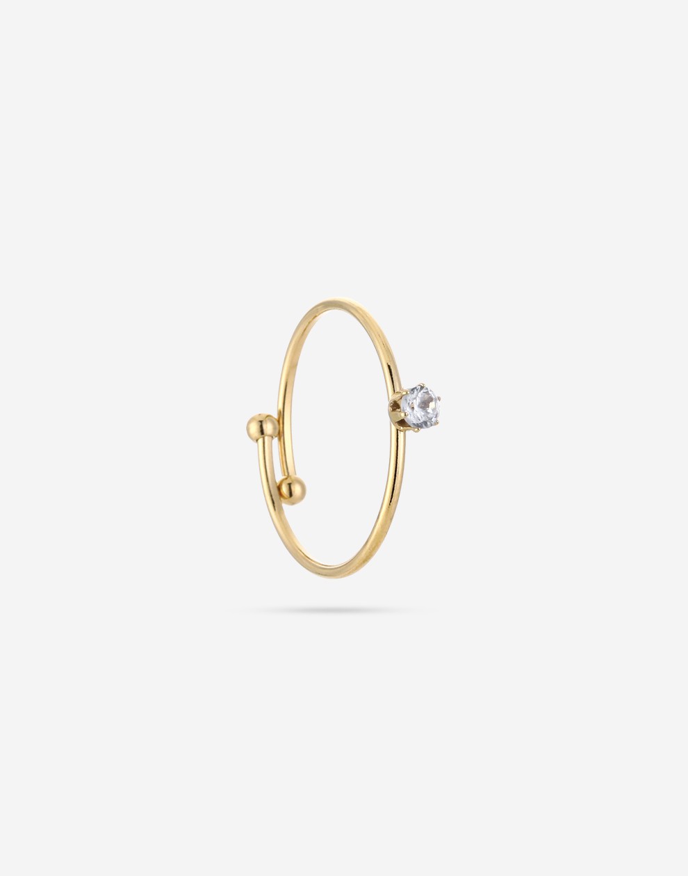 ring met steentje crystal
