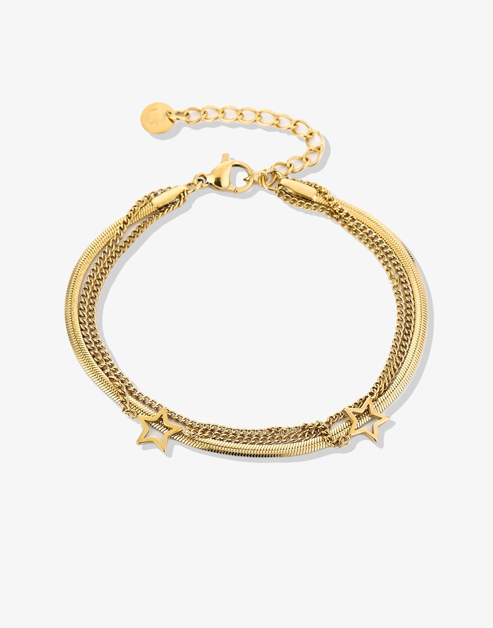 armband sterren goudkleurig