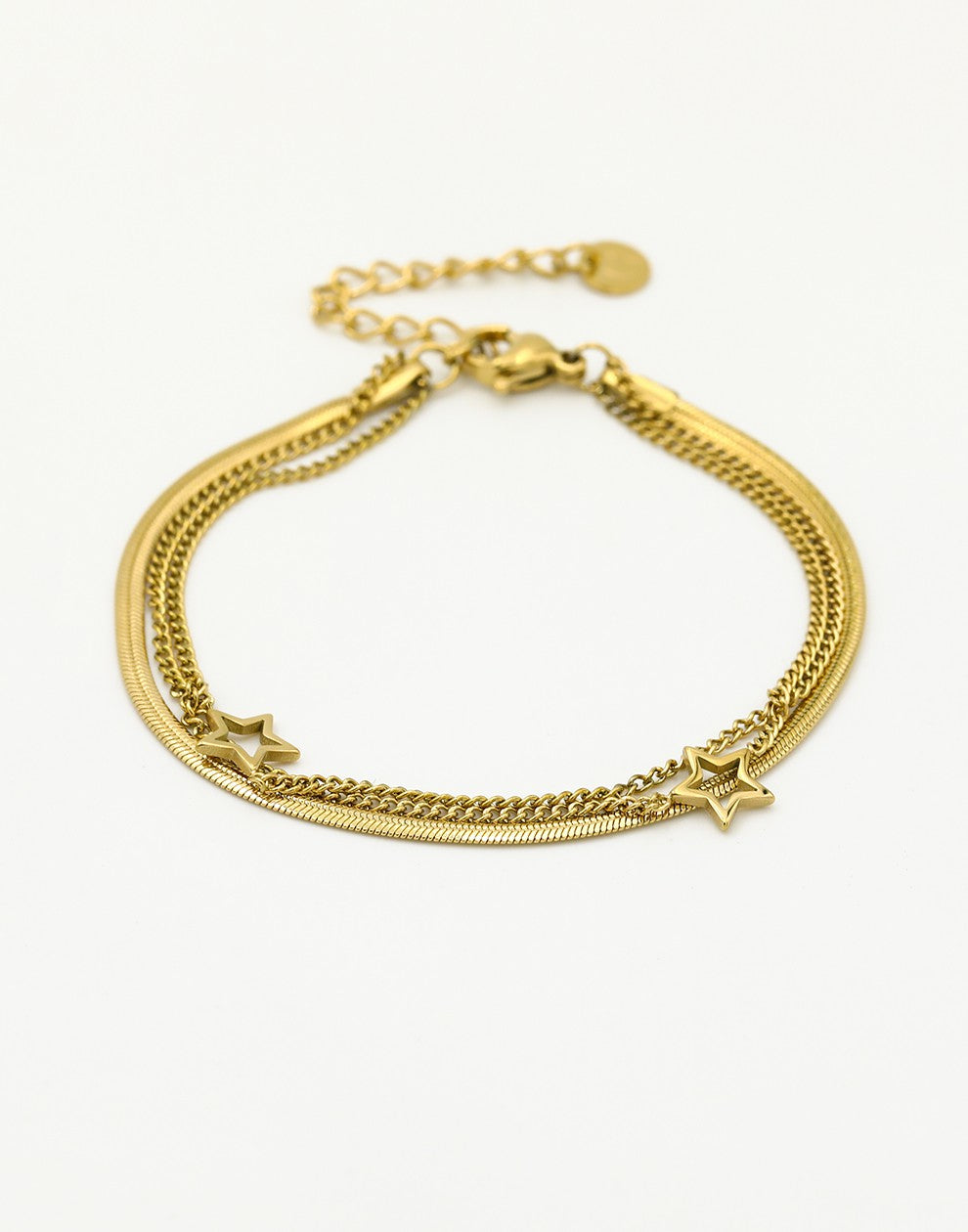 armband sterren goudkleurig