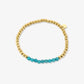 kralenarmbandje blauw goukleurig