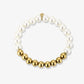 Bollen armband met parels