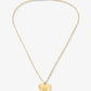 lange ketting met groot hart goudkleurig