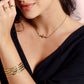 armband vintage bangle goudkleurig